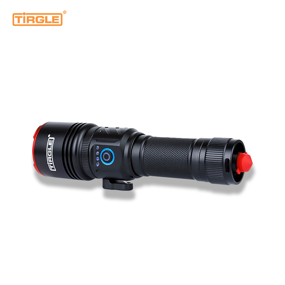 HL-5003 Laser Trắng có thể thu vào tập trung USB sạc nhanh di động ban đêm ngoài trời hộ gia đình đèn pin chống thấm nước lấy nét bằng kính thiên văn